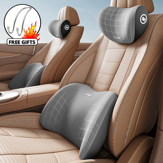 Car Neck Headrest Pillow Rest Head Support Cushion Car Memory Breathable Travel Guard Car Lumbar Pillow Universal Car Supplies