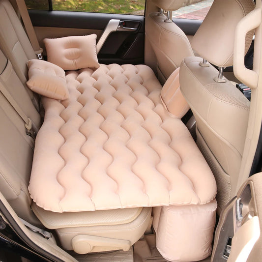 Universal Car Inflatable Travel Mattress for Back Seat – Multi-Functional Outdoor Camping Cushion, Sofa, and Pillow Set