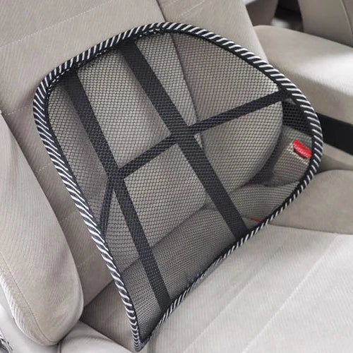 Ergonomic Mesh Lumbar Support Cushion – Car Seat, Office Chair Back Brace, Massage Cushion Pad for Home & Office